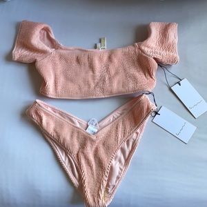 NWT lovewave pink bikini